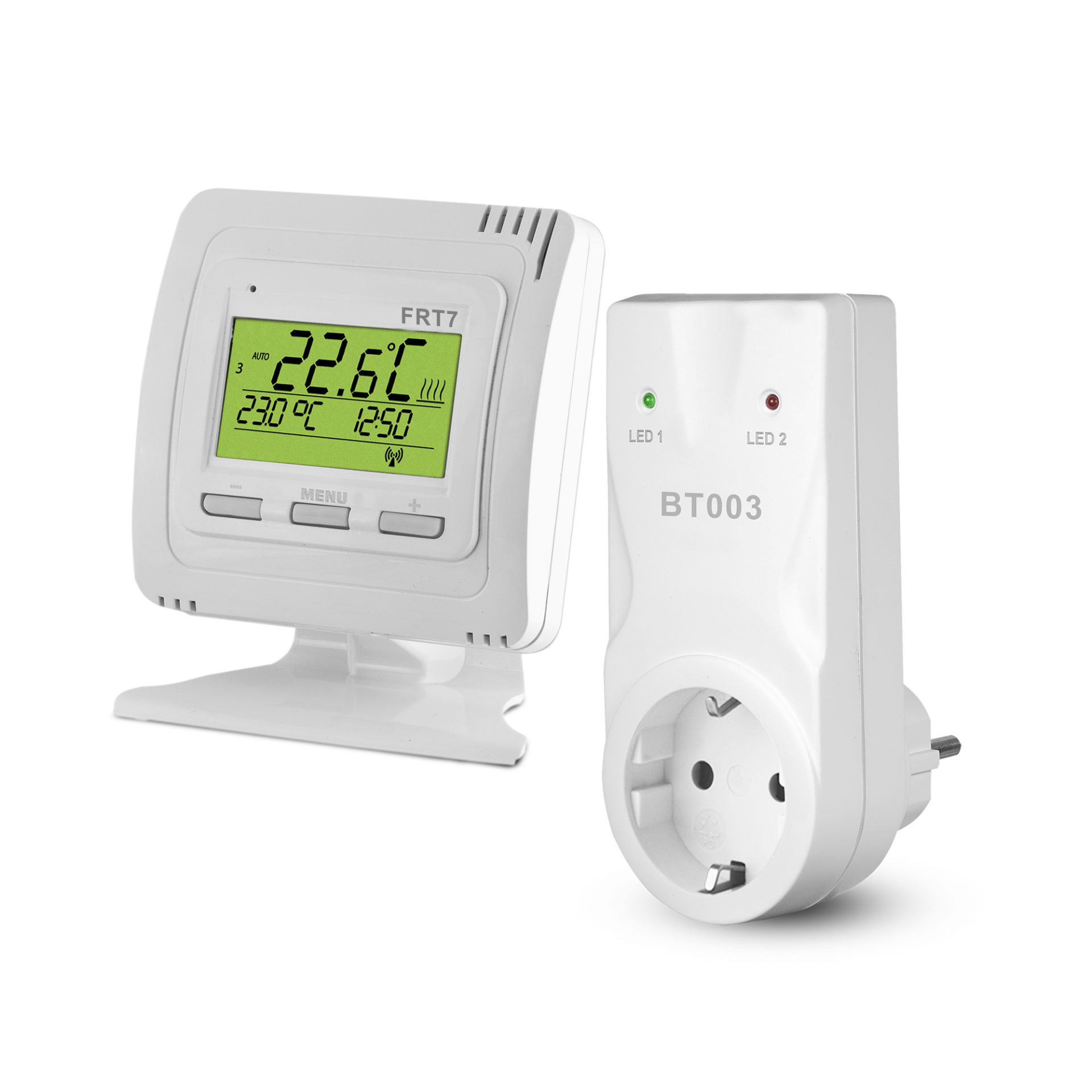 Elektrobock Raumthermostat Elektrobock Funk Raumthermostat BT 012, Weiß